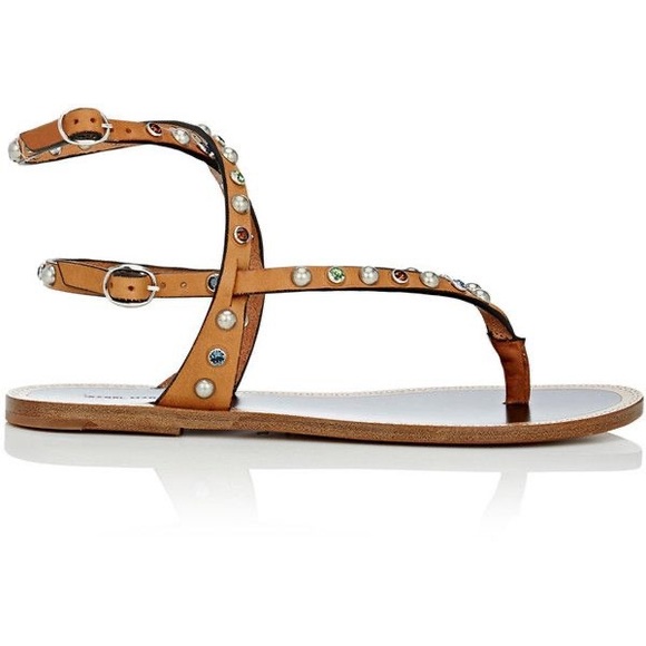 Isabel Marant Audrio Stud Multi-Strap Sandal Tan - Picture 3 of 10